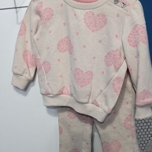Juicy Couture Cream and Pink Baby Outfit